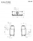Kalfire G80/48F Front modell 3D brenner thumbnail