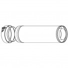Faber avgass MV-rør 50cm, ø200/130mm thumbnail
