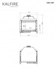 Kalfire G80/48F Front modell 3D brenner thumbnail
