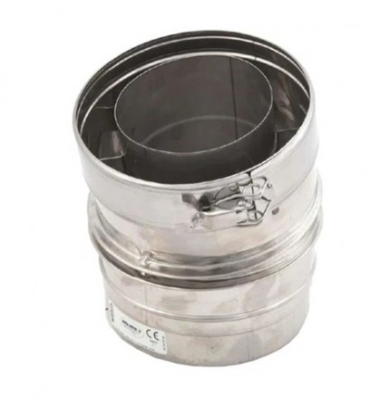 Faber avgass MV-bend 15°, ø200/130mm