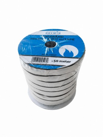 STIGEBÅND 20x3mm m/tape TIL GLASS I OVN 50m rull