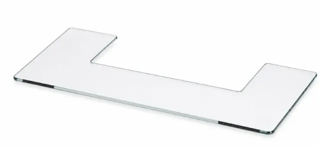 Capri gulvplate i klart glass
